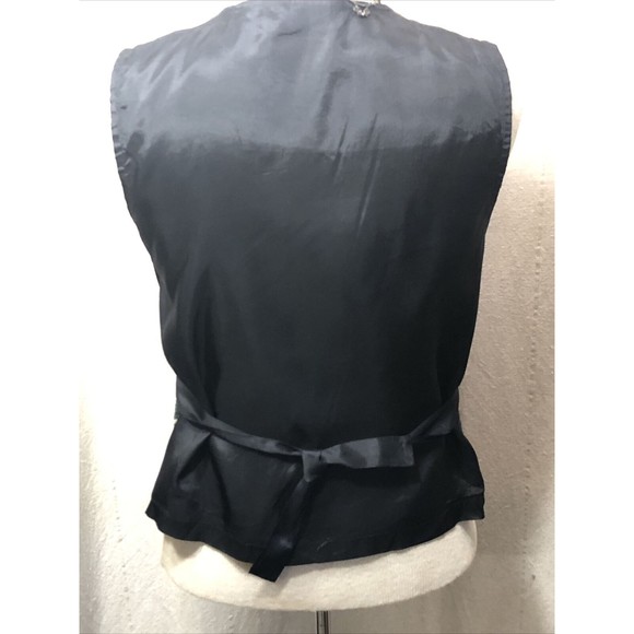 CABIN CREEK Vest Tapestry Puppy Dog Equestrian Hunting Size Med Petite Women's - Picture 9 of 15